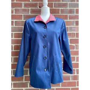 Bleyle Vintage Blue Collared Chore Coat - image 1